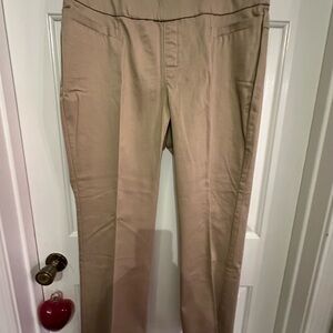 Lee Tan Trousers with Elastic Waistband